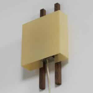 NX174 Wandlamp van Philips, 1960s |  Kunststof Kap Op Wengé Wandarmen
