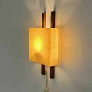 NX174 Wandlamp van Philips, 1960s |  Kunststof Kap Op Wengé Wandarmen