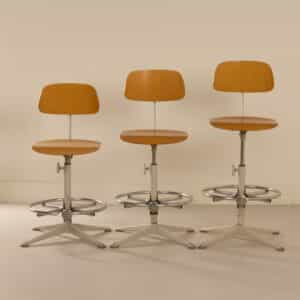 Architectenstoelen van Friso Kramer voor Ahrend de Cirkel, 1960s &#8211; Set van 3 met Chromen Ring