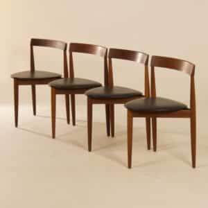 Roundette Eetkamerstoelen van Hans Olsen voor Frem Røjle, 1960s &#8211; Set van 4