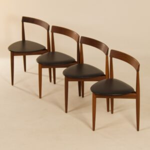 Roundette Eetkamerstoelen van Hans Olsen voor Frem Røjle, 1960s &#8211; Set van 4