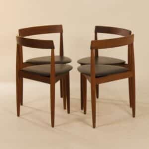 Roundette Eetkamerstoelen van Hans Olsen voor Frem Røjle, 1960s &#8211; Set van 4