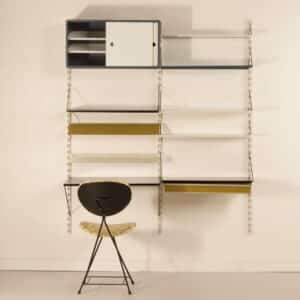 Pilastro Wandsysteem met Bureau van Tjerk Reijenga voor C.V. Reijenga&#8217;s Apparatenbouw, 1960s
