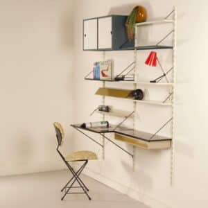 Pilastro Wandsysteem met Bureau van Tjerk Reijenga voor C.V. Reijenga&#8217;s Apparatenbouw, 1960s