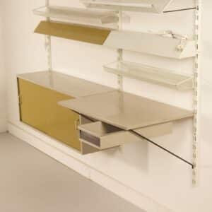 Pilastro Wandsysteem met Bureau en Lade van Tjerk Reijenga, 1960s