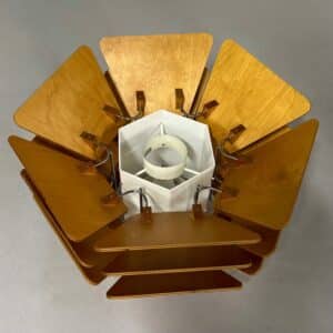 Deense Hanglamp 838 van P&#038;P Ljus ab, 1970s | Imposante Grote Lamp