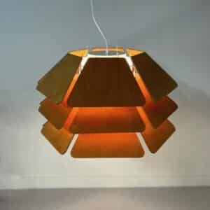 Deense Hanglamp 838 van P&#038;P Ljus ab, 1970s | Imposante Grote Lamp