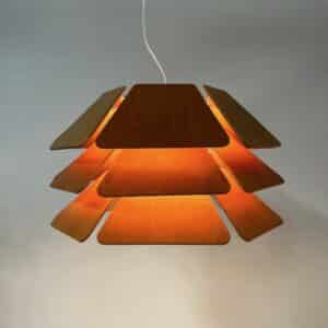 Deense Hanglamp 838 van P&#038;P Ljus ab, 1970s | Imposante Grote Lamp