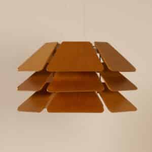 Deense Hanglamp 838 van P&#038;P Ljus ab, 1970s | Imposante Grote Lamp
