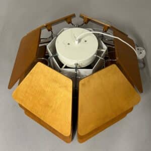 Deense Hanglamp 838 van P&#038;P Ljus ab, 1970s | Imposante Grote Lamp