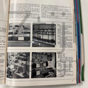 Palissander Wandsysteem van Tetex, Nederland, 1960s – Modulair Wandmeubel met Bureau en 14 Planken