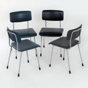 1231 Buisstoelen van Ontwerpbureau Gispen voor Gispen, ca 1960s | Set van 4