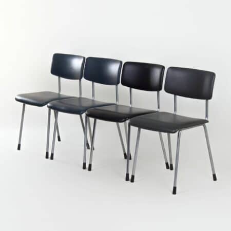 1231 Buisstoelen van Ontwerpbureau Gispen voor Gispen, ca 1960s | Set van 4