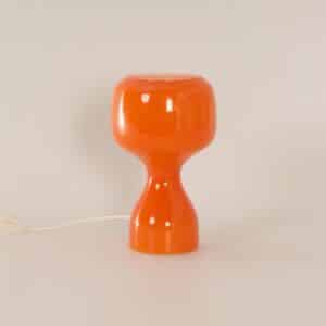 Tafellamp in Oranje Glas van Herwig and Frank Sterckx voor Massive, 1970s