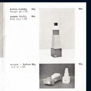 ADO Kubus Blokken 6-delig van Ko Verzuu, 1930s | Verzamelobject