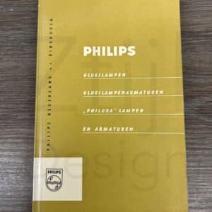 Tafellamp in Wengé en Satijnglas van Philips, 1960s