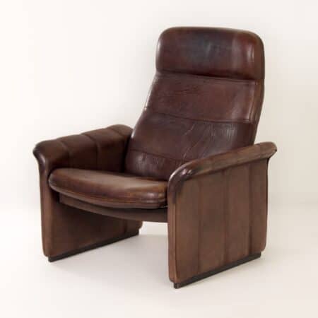 DS 52 Lounge Fauteuil in Buffelleer van deSede, 1980s (1)