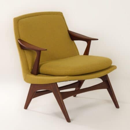 Texas Fauteuil van Karl Edvard Korseth voor LK Hjelle, 1950s - Opnieuw Gestoffeerd