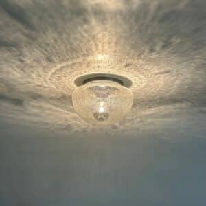 Transparante Plafondlamp van Bubbelglas van Peill &#038; Putzler, 1970s