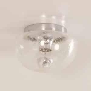 Transparante Plafondlamp van Bubbelglas van Peill &#038; Putzler, 1970s
