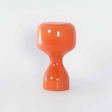 Tafellamp in Oranje Glas van Herwig and Frank Sterckx voor Massive, 1970s