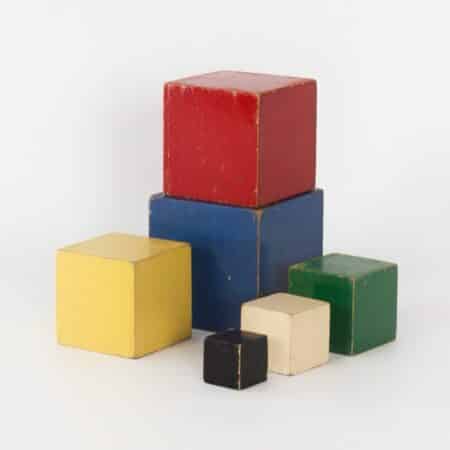 ADO Kubus Blokken 6-delig van Ko Verzuu, 1930s | Verzamelobject