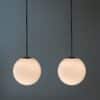 Paar Hanglampen in Bubbelglas van Peill &amp; Putzler, 1970s
