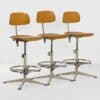 Architectenstoelen van Friso Kramer voor Ahrend de Cirkel, 1960s – Set van Drie met Grijze Ring