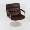 Originele 413 Fauteuil van W. H. Gispen voor Gispen, 1950s | Nieuwe Zwarte Manchester Rib