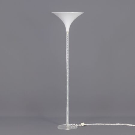 Witte Plexiglas Vloerlamp van Harco Loor, 1980s