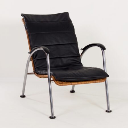 414 Damesfauteuil van W.H. Gispen voor Gispen, 1930s &#8211; Opnieuw Gestoffeerd