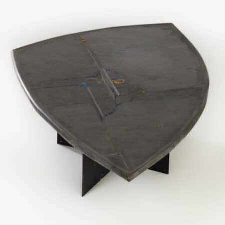Brutalistische Salontafel van Paul Kingma, 1995 | Grijs, Helder Blauw, Surfboard