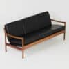 Bankje van Preben Fabricius voor Walter Knoll, 1990s – Zwart Leer