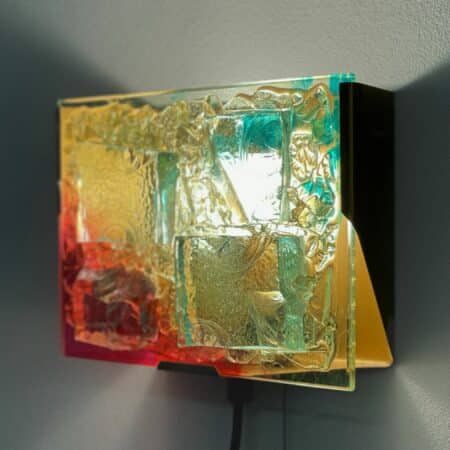 Glas Mozaïek Wandlamp van Cosack Leuchten, 1970s