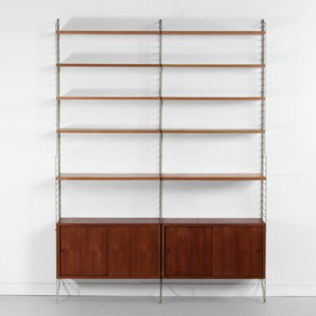 Wandsysteem van Kajsa & Nils Strinning voor String Design AB - 1960s