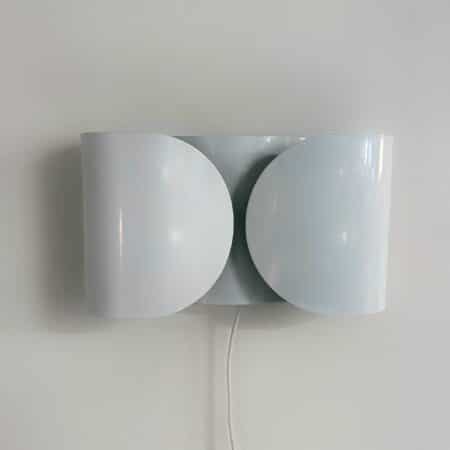 Witte Foglio Wandlamp van Tobia Scarpa voor Flos, 1980s