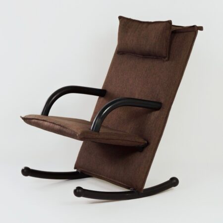 Bauhaus Fauteuil met Rode Skai en Witte Bies ca. 1930&#8217;s