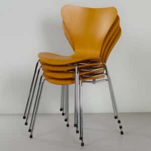 Beuken Vlinderstoelen van Arne Jacobsen voor Fritz Hansen, 1990s | Set van 4