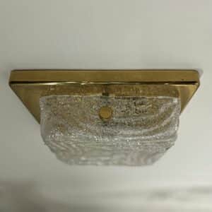 Messing Plafondlamp of Wandlamp van Hillebrand Leuchten, 1970s