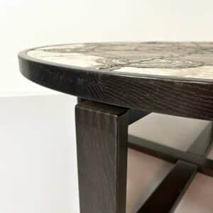 Brutalistische Salontafel van Ox Art voor Trioh, 1970s | Deens, Handgemaakt