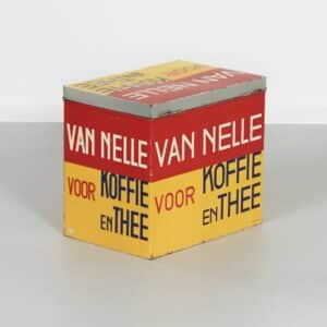 Groot Koffie en Thee Blik van Jac Jongert voor &#8216;De van Nelle Fabriek&#8217;, 1933