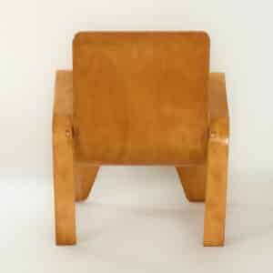 LaWo 1 Fauteuil van Han Pieck voor LAWO Ommen in 1946 (nr. 829) | Berkenhout, Zeldzame Vondst