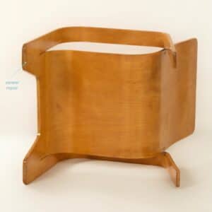 LaWo 1 Fauteuil van Han Pieck voor LAWO Ommen in 1946 (nr. 829) | Berkenhout, Zeldzame Vondst