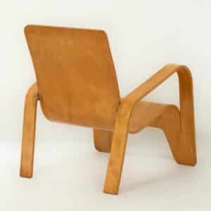 LaWo 1 Fauteuil van Han Pieck voor LAWO Ommen in 1946 (nr. 829) | Berkenhout, Zeldzame Vondst