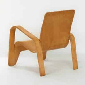 LaWo 1 Fauteuil van Han Pieck voor LAWO Ommen in 1946 (nr. 829) | Berkenhout, Zeldzame Vondst