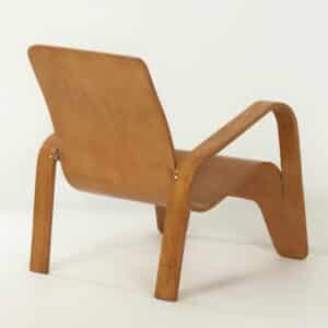 LaWo 1 Fauteuil van Han Pieck voor LAWO Ommen in 1946 (nr. 86) | Eikenhout, Zeldzame Vondst