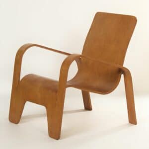 LaWo 1 Fauteuil van Han Pieck voor LAWO Ommen in 1946 (nr. 86) | Eikenhout, Zeldzame Vondst