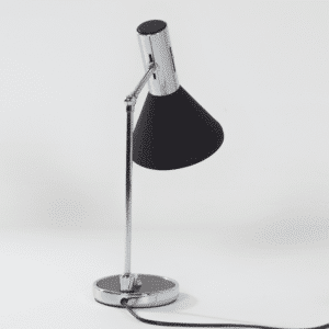 Zwart Bureaulampje Made in Italy, Florence, 1960s