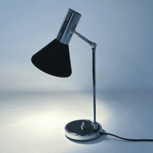 Zwart Bureaulampje Made in Italy, Florence, 1960s