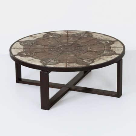 Brutalistische Salontafel van Ox Art voor Trioh, 1970s | Deens, Handgemaakt